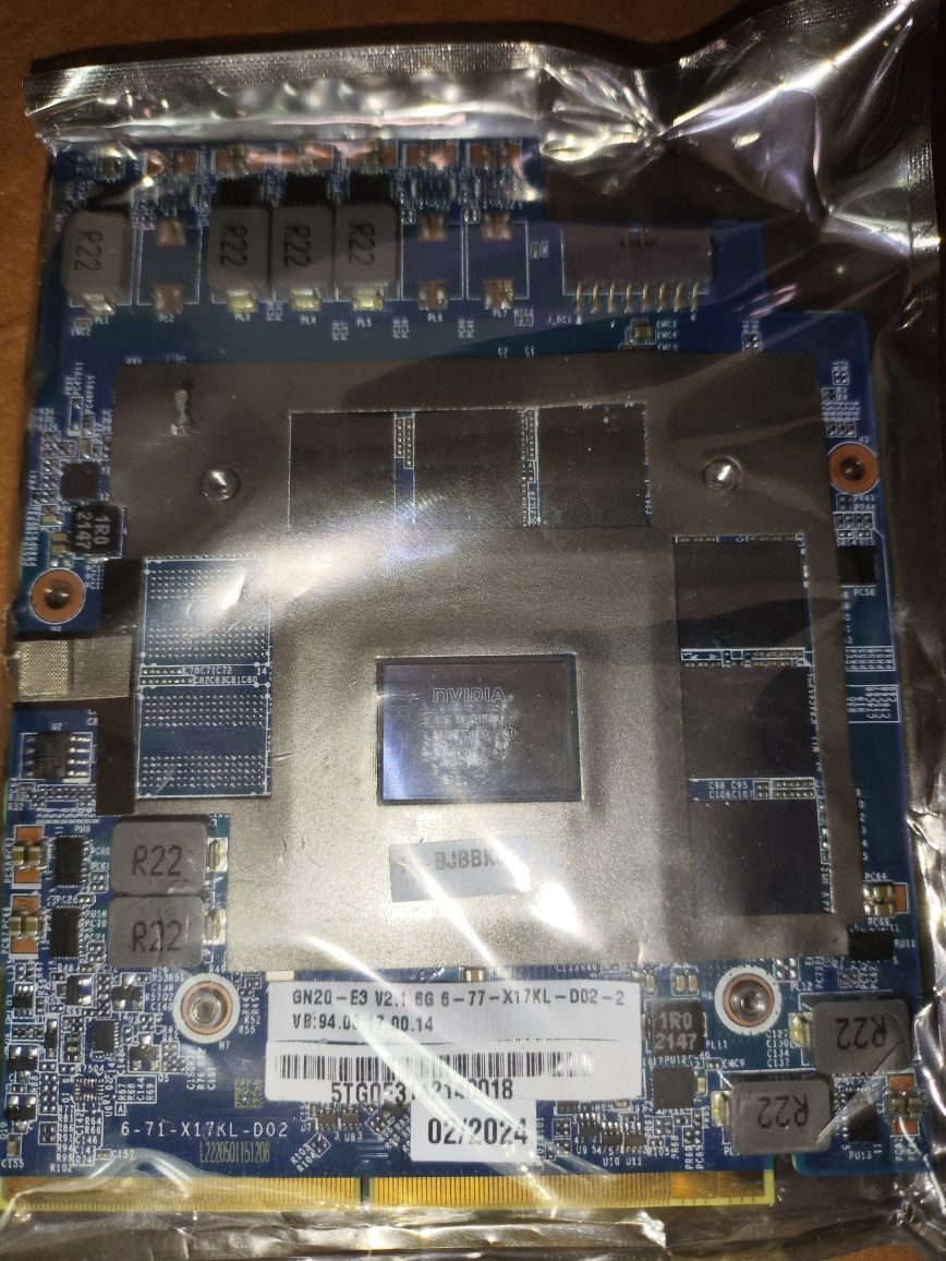 Топ видеокарта для ноутбука Nvidia Geforce RTX 3060 6gb MXM3