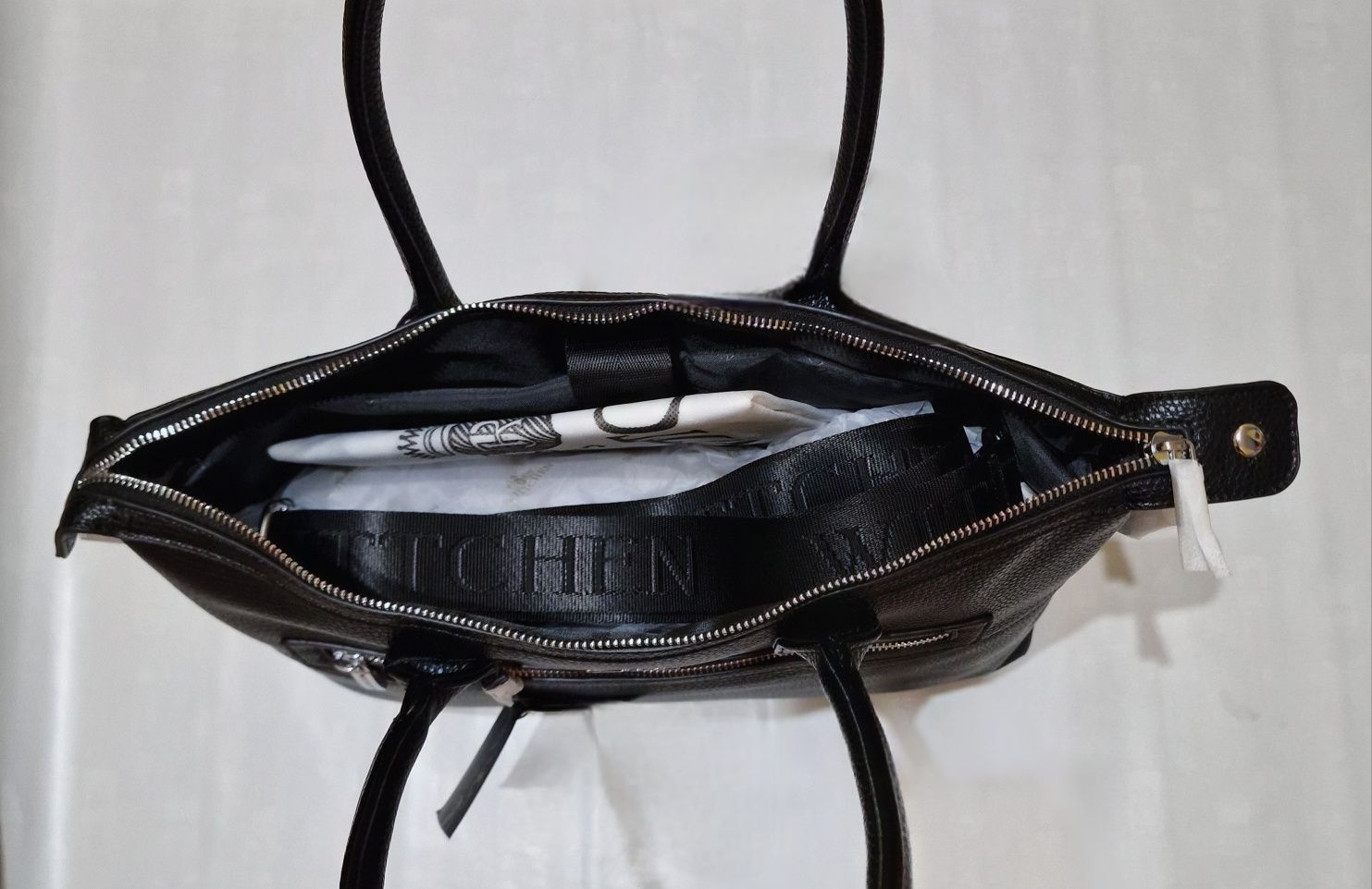 Wittchen - NOWA Torba na laptopa 13” z poziomą kieszenią czarna