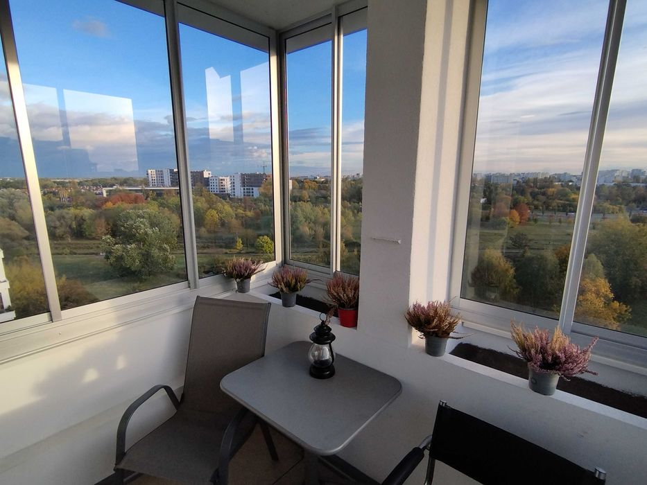 3 pokoje Metro Służew z widokiem na park bezpośrednio