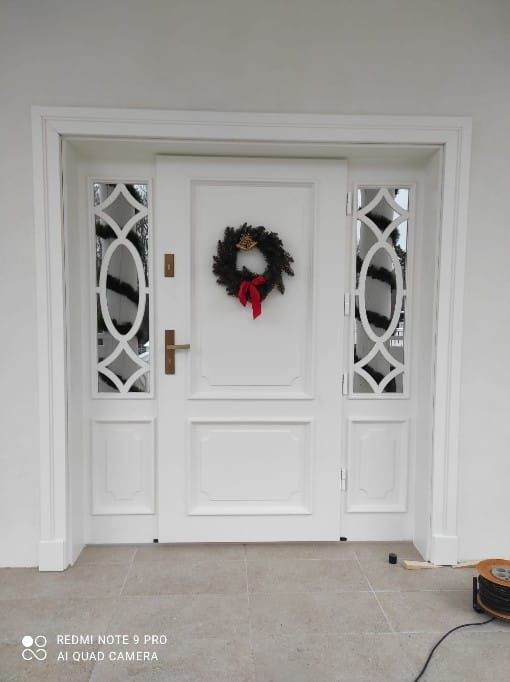 Drzwi zewnętrzne drewniane dębowe gwarancja producenta zadzwoń