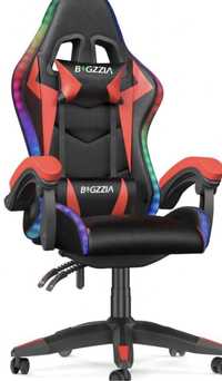 Nowe Krzesło biurowe obrotowe led gamingowe