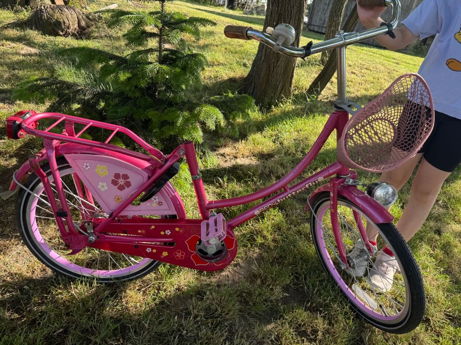 Rower dziecięcy. Różowy.