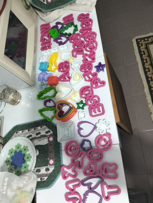 Formas de pastelaria variadas