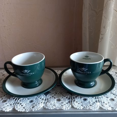 Чашки с блюдцами Ahmad tea