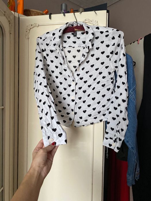 Koszula H&M w serduszka w serca 34 XS