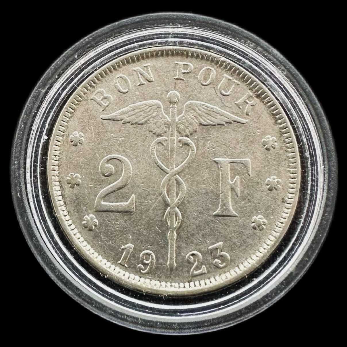 Moeda de 2 Francos - 1923 - Bélgica