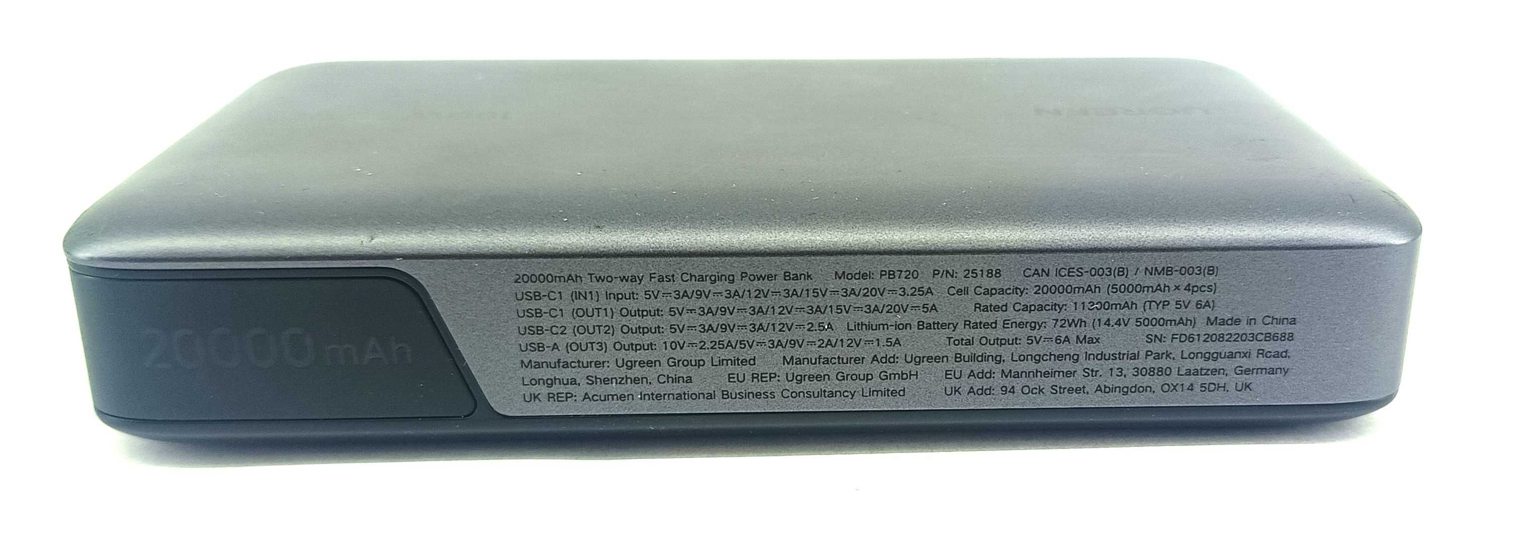 Powerbank Ugreen PB720