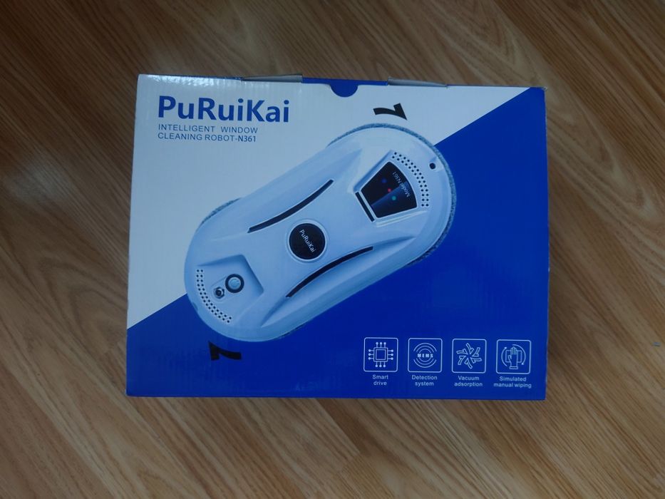 Robot myjący szyby, okna PuRuiKai - Pełen zestaw, w 100% sprawny!