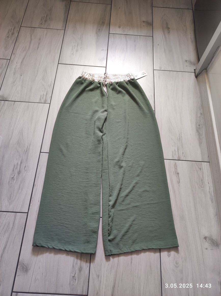 Letnie damskie szerokie spodnie rozm S/M, M, L