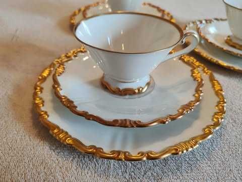 Zestaw śniadaniowy Sorau biała porcelana