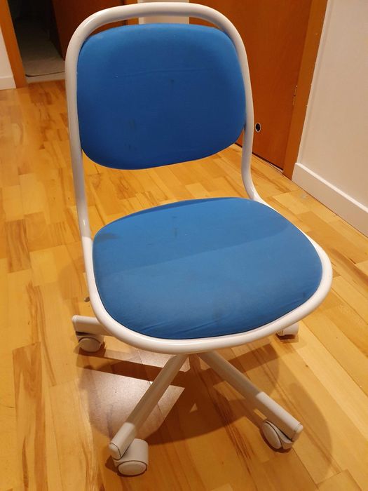 krzesło obrotowe, dziecięce, niebieskie
