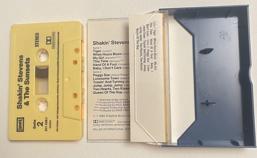 Shakin Stevens & The Sunsets kaseta magnetofonowa audio Germany