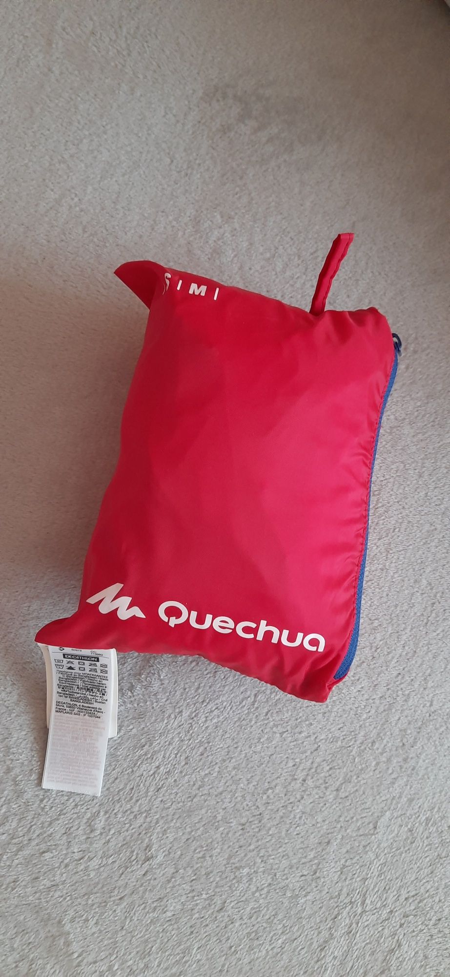 Quechua nowa kurtka przeciwdeszczowa damska S/M pakowana do kieszeni