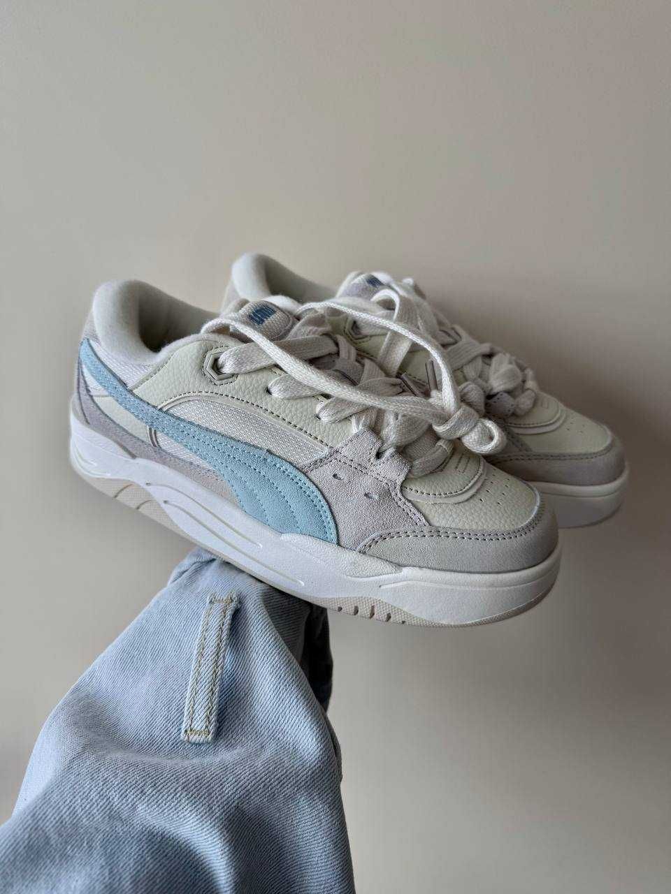 Кеди Puma 180 Grey Blue White / кеди Пума 180 сірого кольору замша