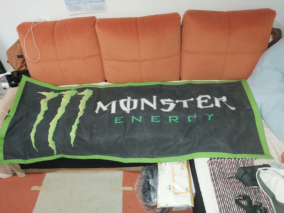 Bandeira tapete monster energy