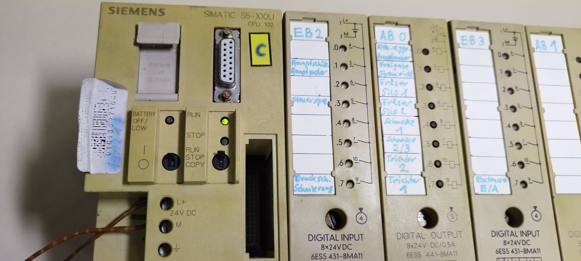 Sterownik PLC SIEMENS Simatic S5-100U CPU 102