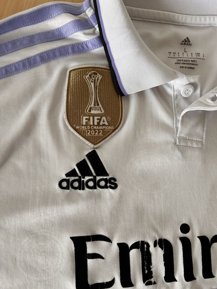 Koszulka Real Madryt domowa sezon 22/23 Adidas rozmiar L t-shirt polo