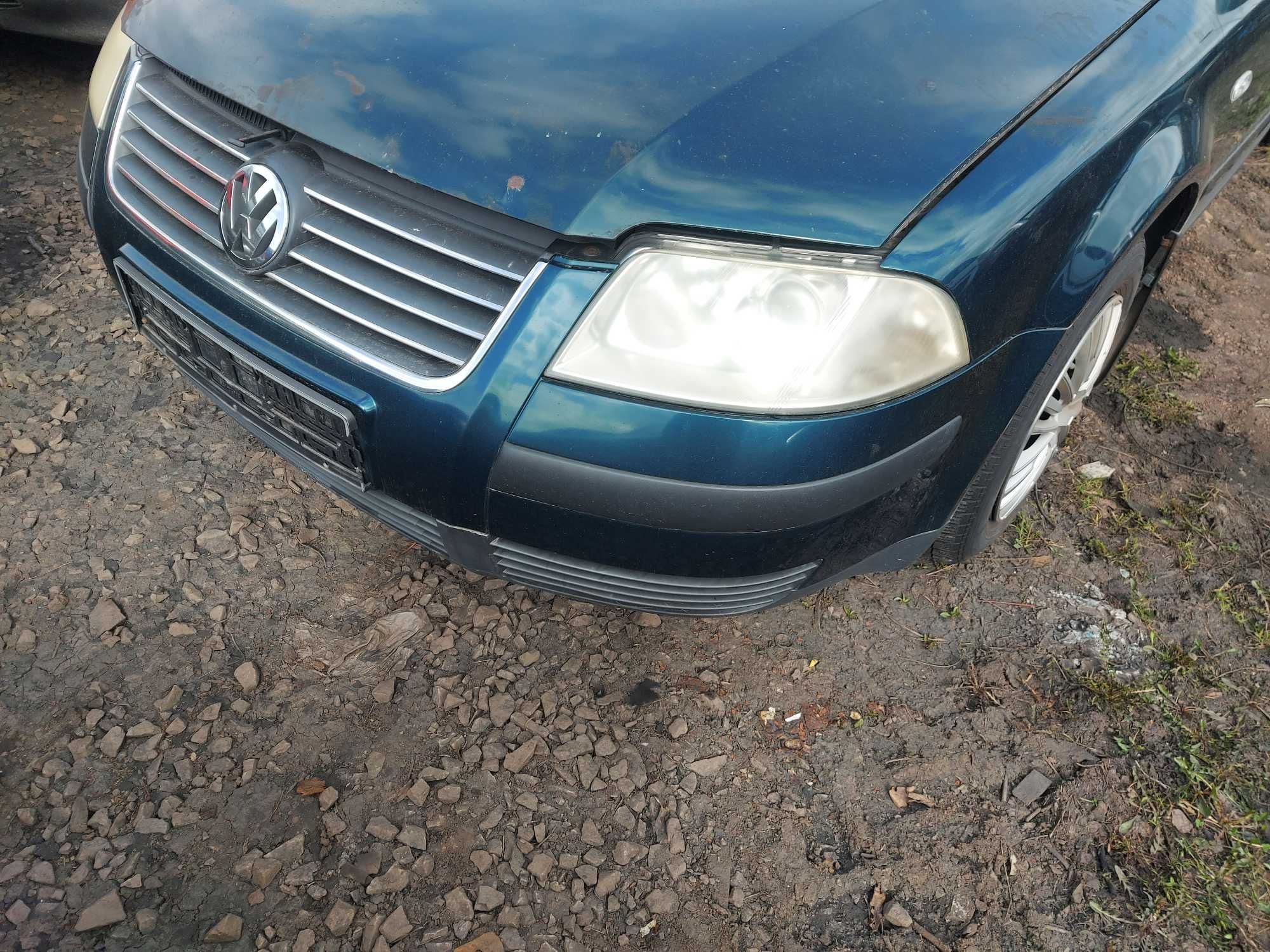 VW Passat B5 Lift zderzak przedni zielony FV transport/dostawa