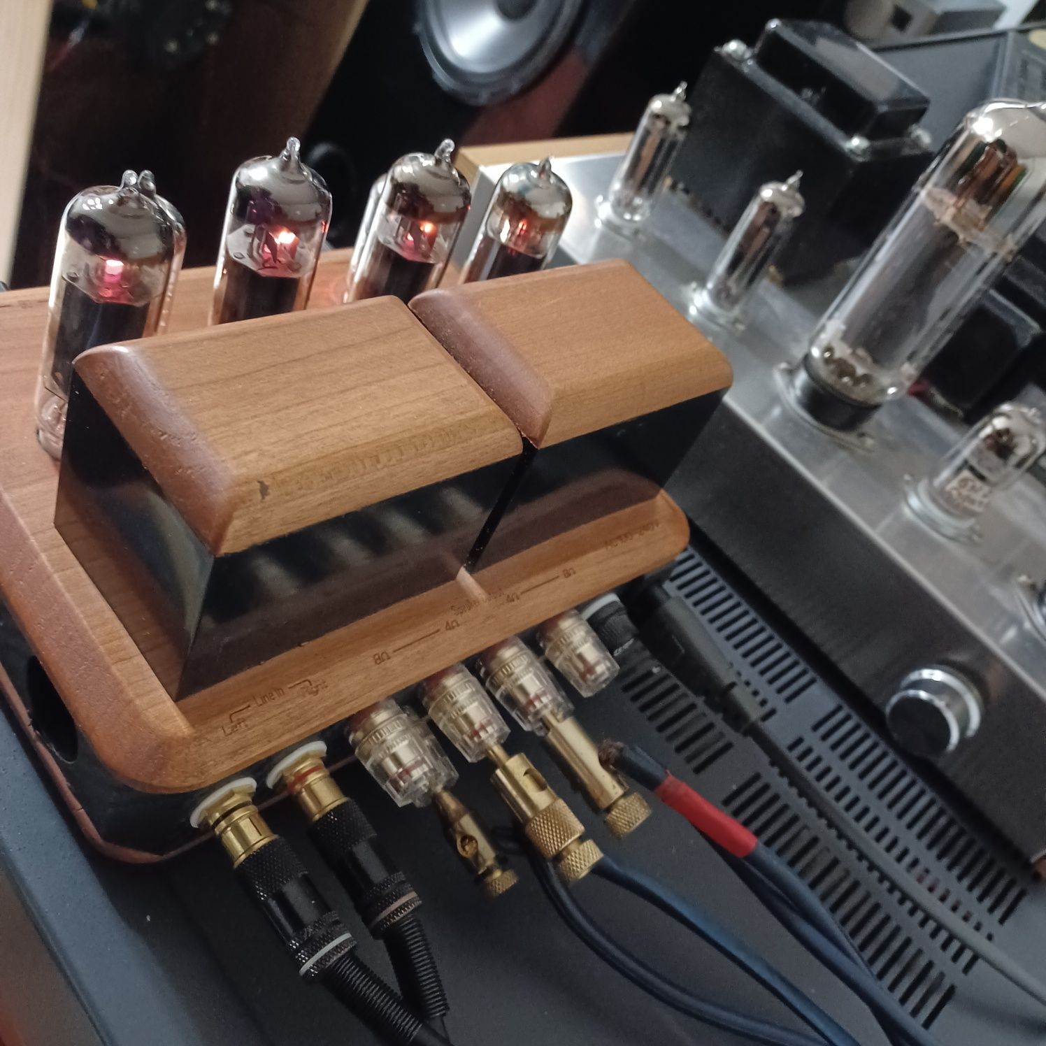 Mini Amplificador a válvulas push-pull EL84 novo Nobsound