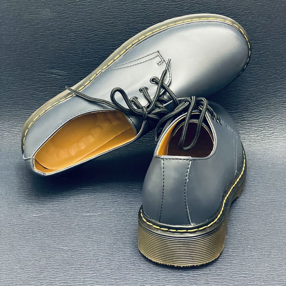 Glany oksfordki półbuty niebieskie martensy unisex