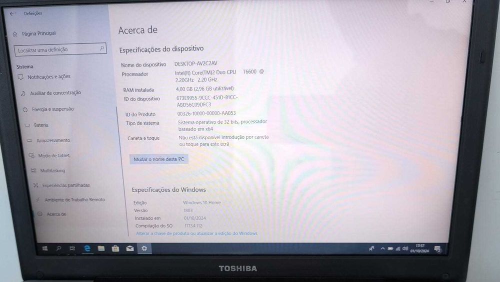Toshiba Sattelite L500