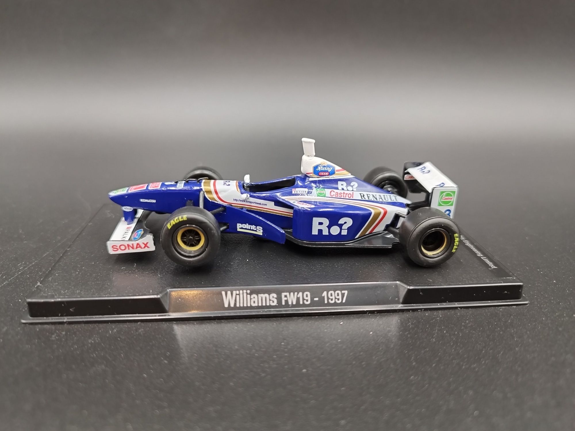 1:43 editorial Sol90 1997 F1 Williams FW19 Jacques Villeneuve