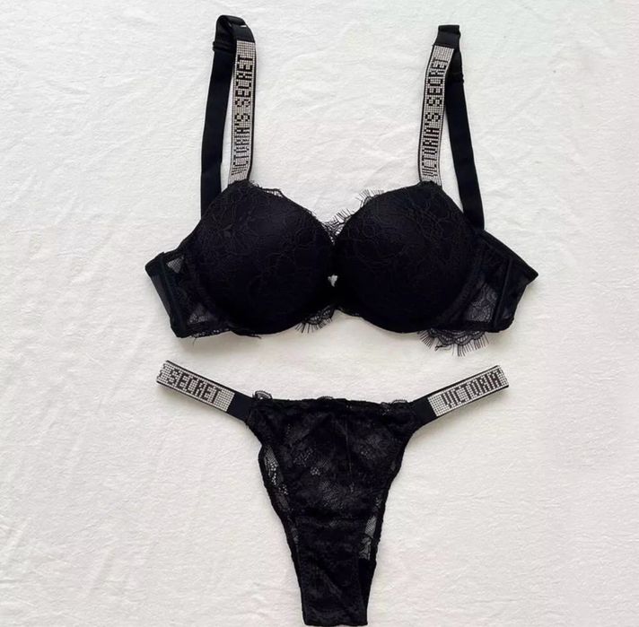 Bielizna victoria secret vs komplet stringi boustonosz walemtynki