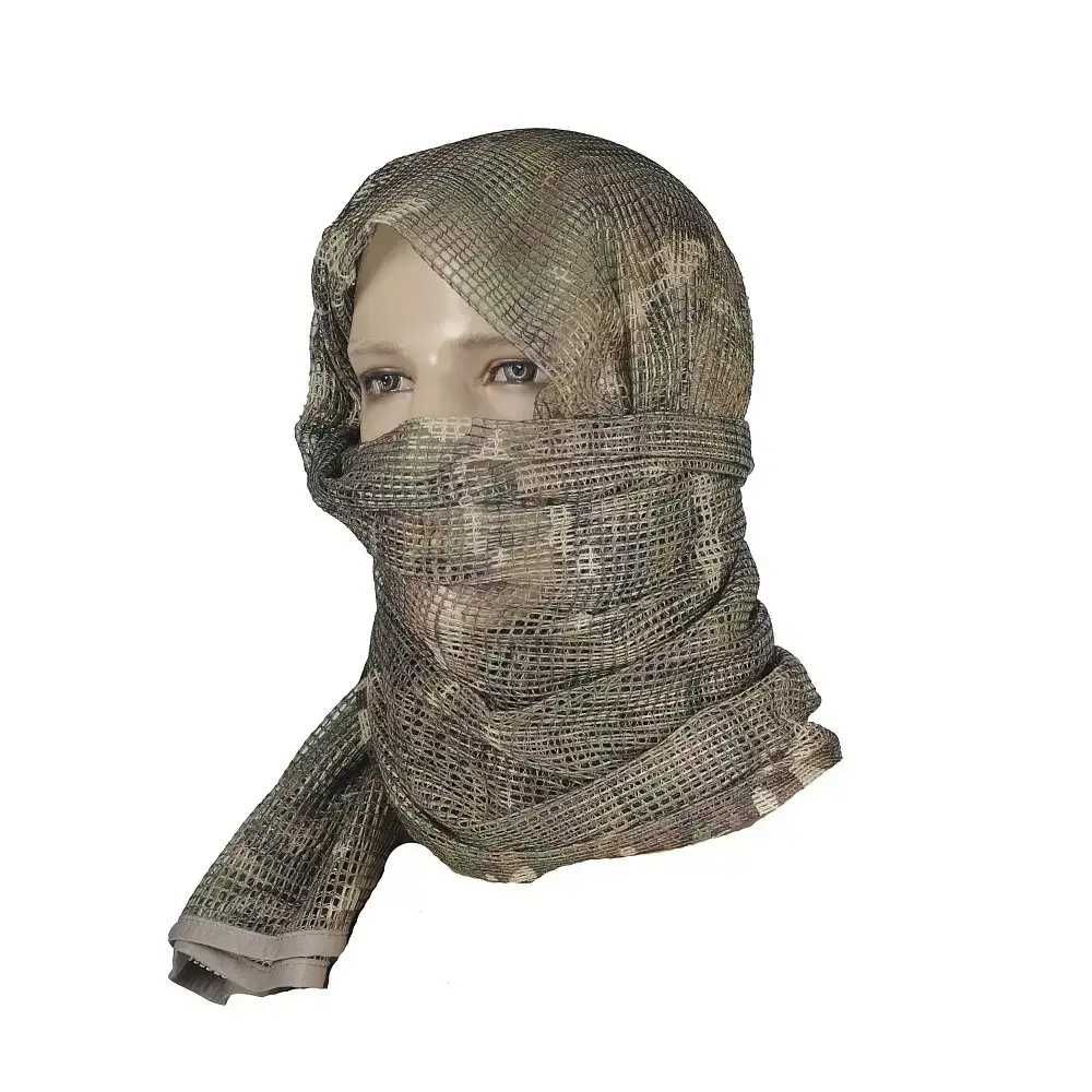 Военный тактический шарф-сетка камуфляж. 180×80.  Мультикам.
