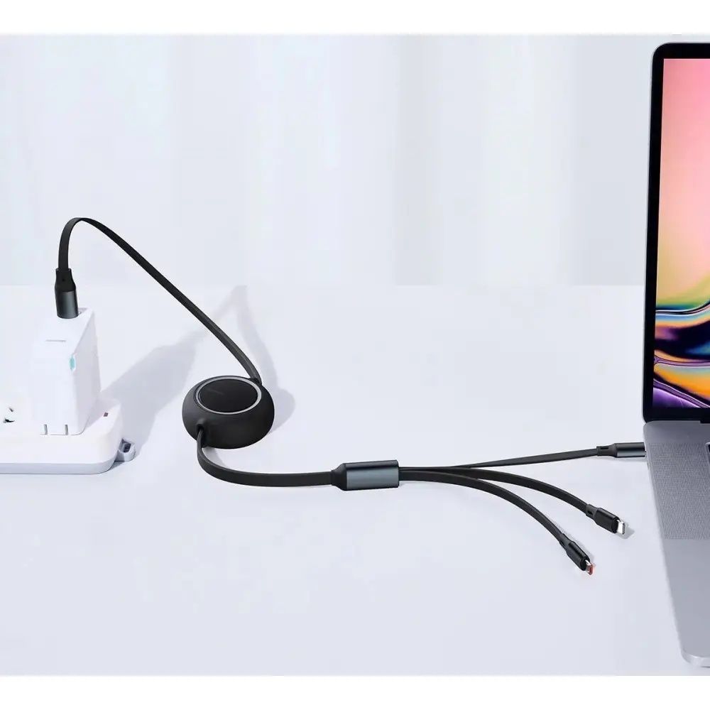Потужний кабель Baseus (Micro USB+Lightning+Typce