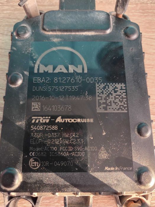 Radar odległościowy sensor EBA2 MAN TGX TGS EURO 6