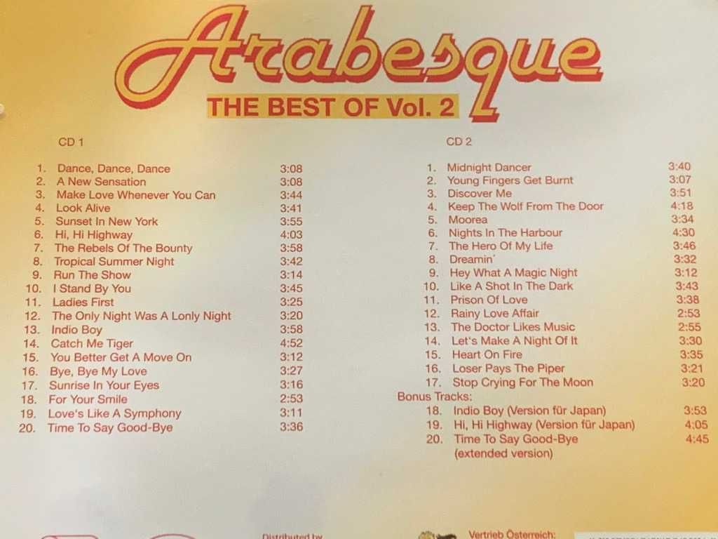 Arabesque (SANDRA) - The Best Of Vol.1-4 - 8 CD -OKAZJA!