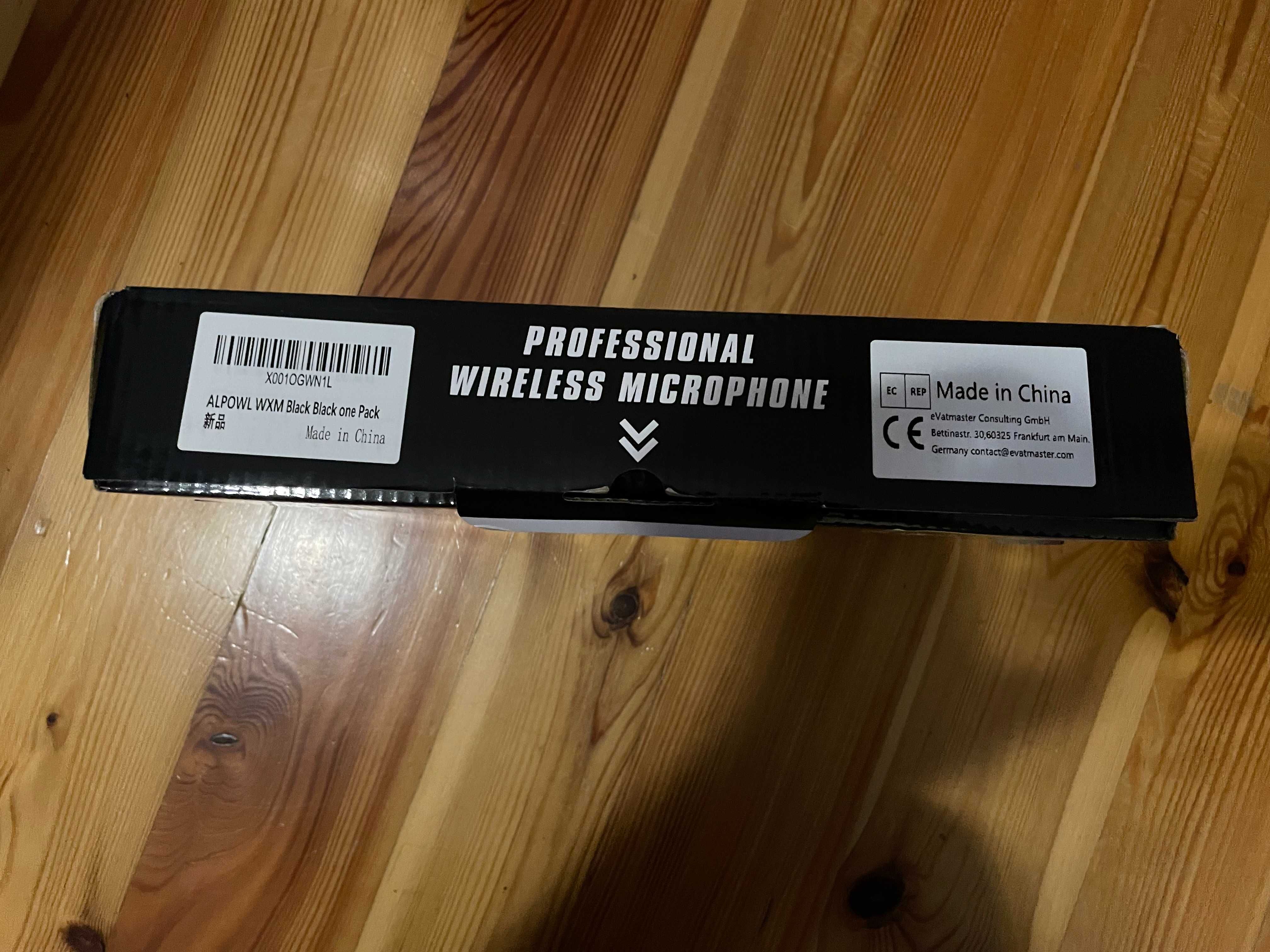 Profesjonalne bezprzewodowe Mikrofony ALPOWL WXM Black One Pack