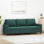 Sofa KANAPA 3-os. ciemna zieleń aksamit 180 cm MEBLE OUTLET wysyłka