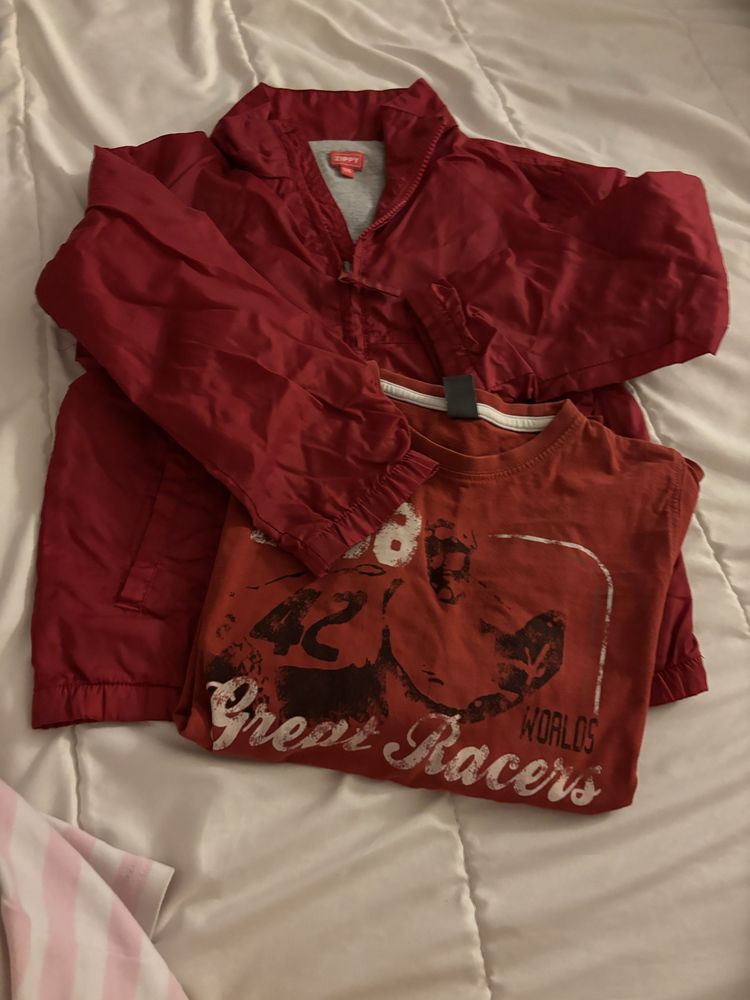 Impermeável rapaz + camisola