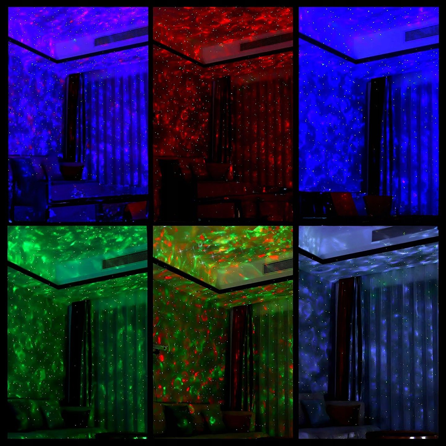 Projektor gwiazd Dla Dzieci Rzutnik Nieba Lampka Nocna Głośnik Bluetoo