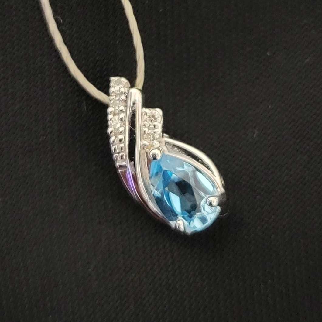 złota zawieszka z diamentami pr 375