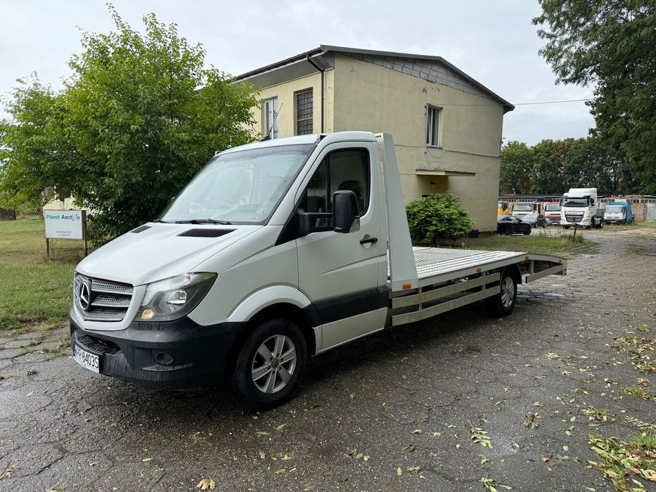 Mercedes-Benz Sprinter Laweta  Nowa zabudowa, poduszki, przebieg potwierdzony, ład: 1560kg