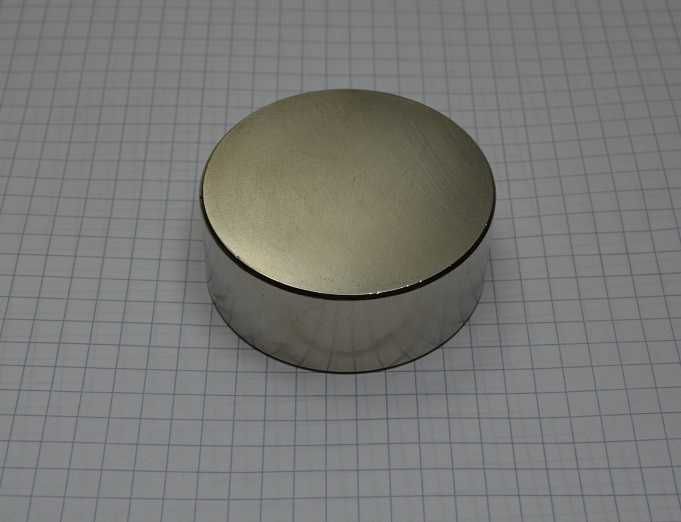 Magnes neodymowy duży silny MW 45x20  Magnesy walcowe neodymowe