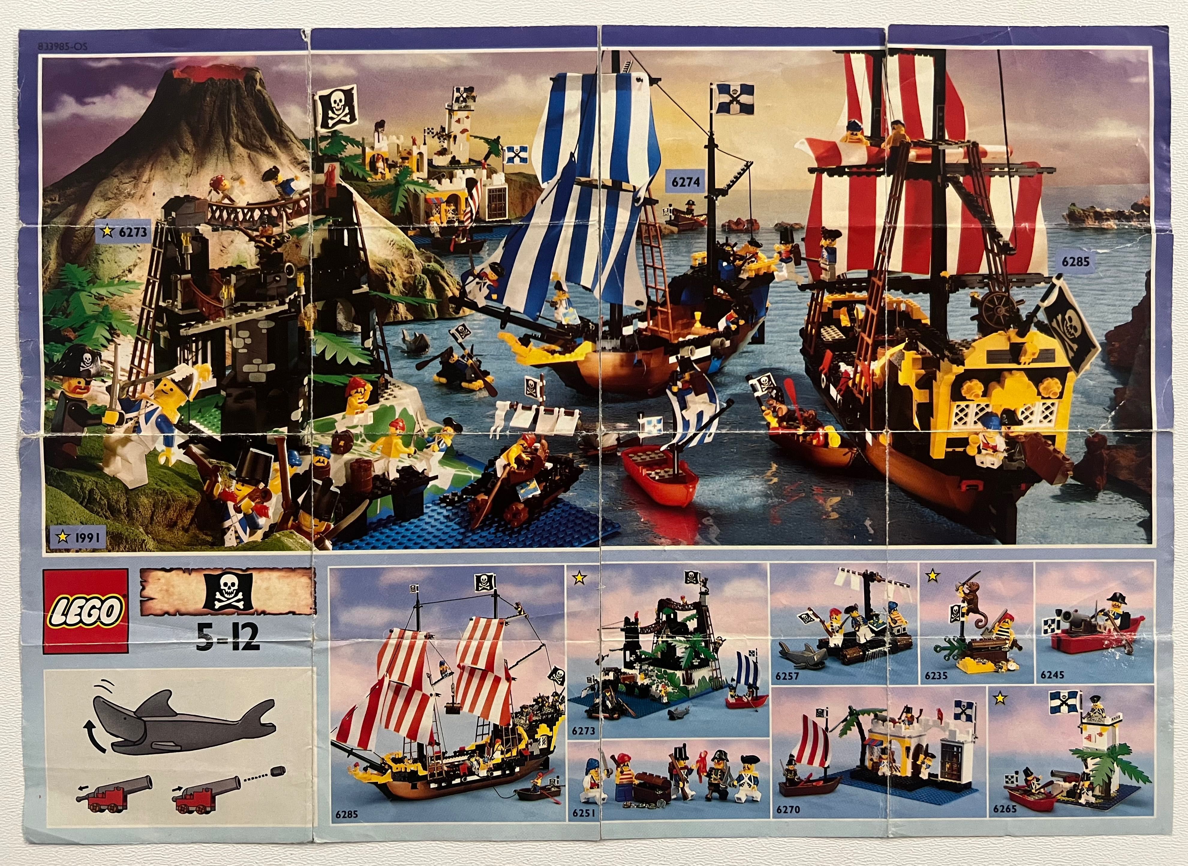 LEGO z lat 90 Mini katalog 1991 Pirates 833985-OS A4