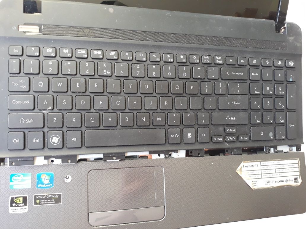 Notebook Packard Bell EasyNote TS