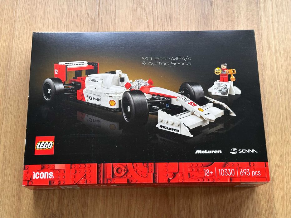 LEGO Icons 10330 – McLaren MP4/4 & Ayrton Senna (NOWY, nieotwierany)