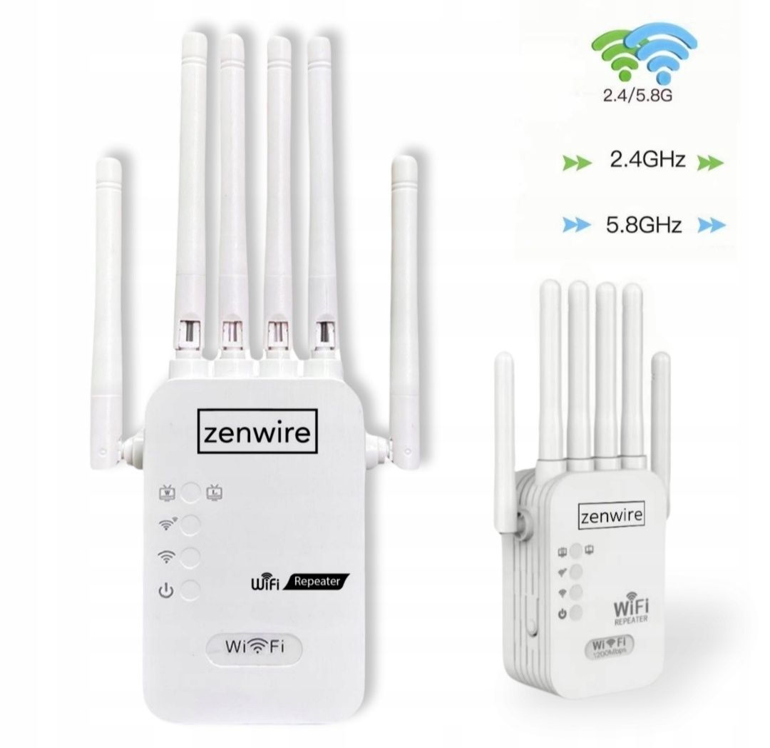 Wzmacniacz Sygnału Repeater WiFi 5 Zewnętrzny Repeater Access 1200 mb