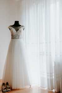 Suknia ślubna kolor smietankowy