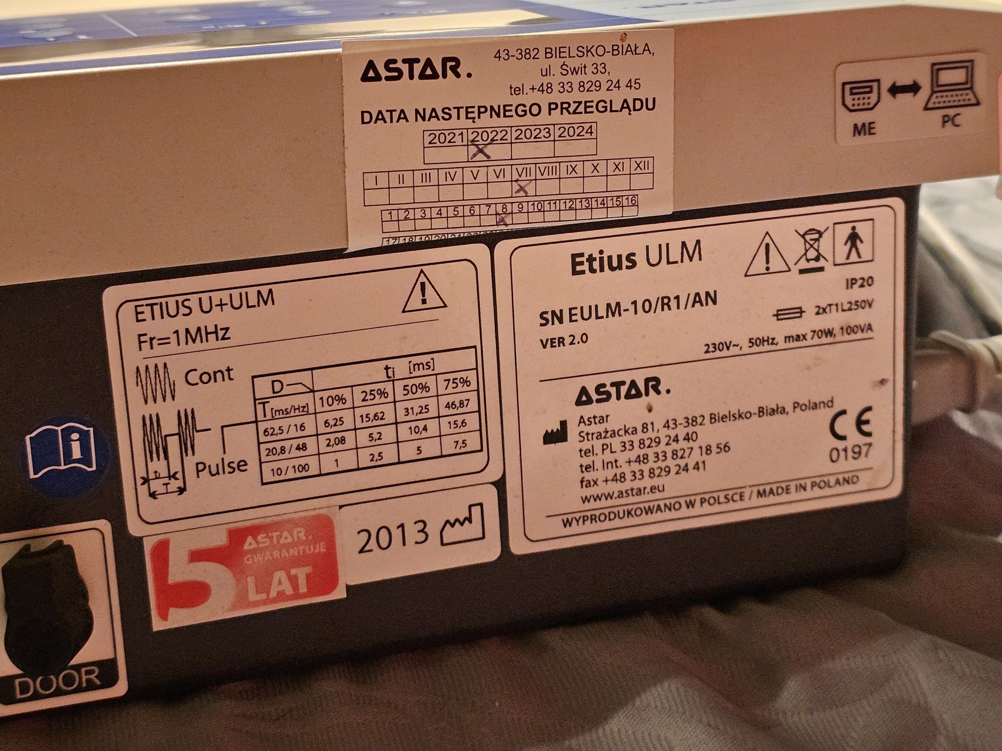Etius ULM Elektroterapia Astar