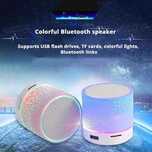 Mini Alto-Falante Bluetooth sem Fio LED - Azul