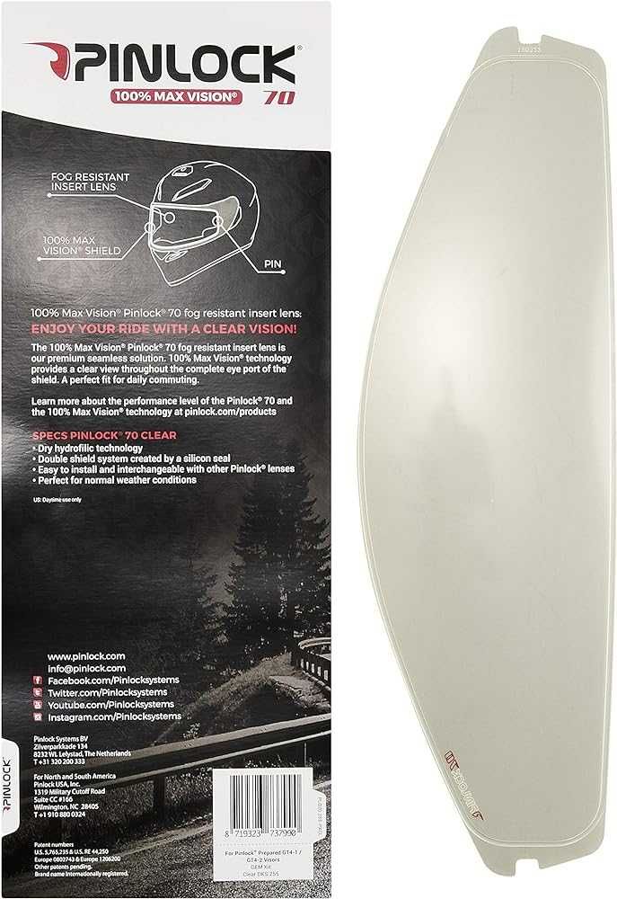 Pinlock capacete AGV