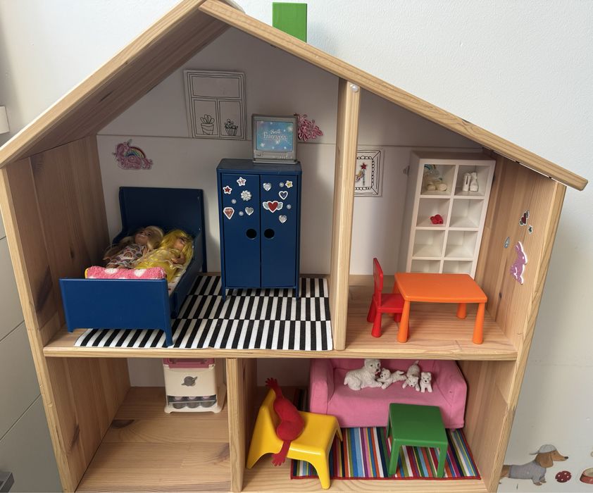 Domek drewniany półka ikea flisat