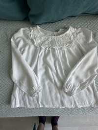 Блузка біла h&m 7-8 років срочно
