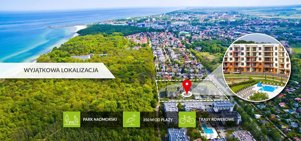 Apartament LAZUR Polanki Park w Kołobrzegu