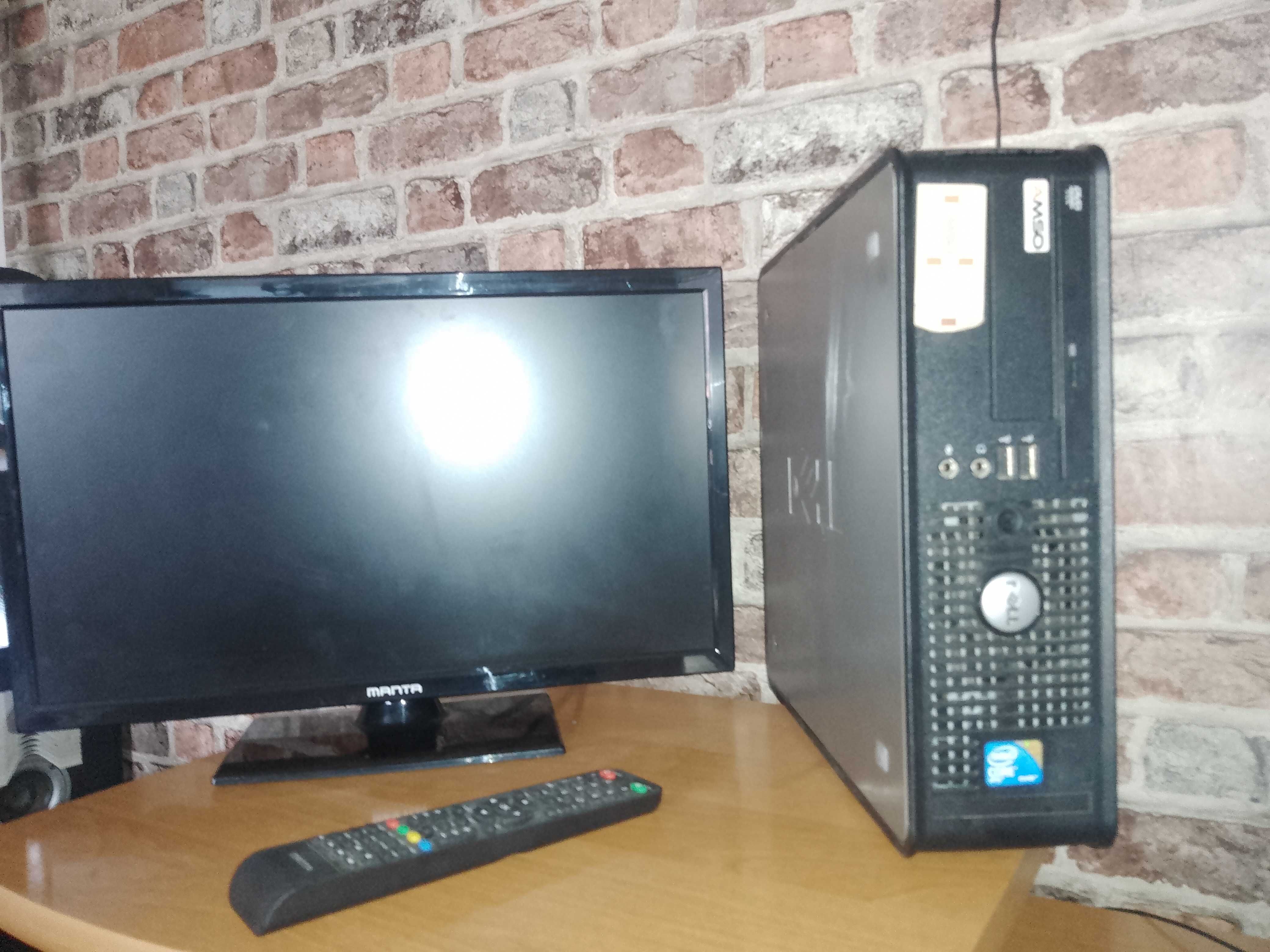 Komputer stacjonarny Dell optiplex 780 Pro z monitorem (tv) Manta